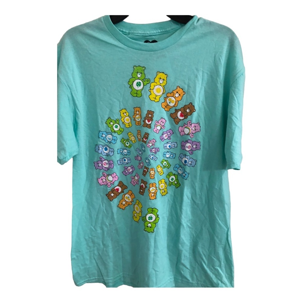 Men’s Care bears aqua blue graphic‎ print t-shirt new size large new